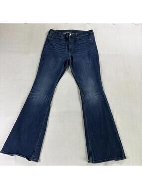 Bootcut Flare Stretch Jeans Medium Wash Womens Tag 12 Fits Like 32X30 Y2K